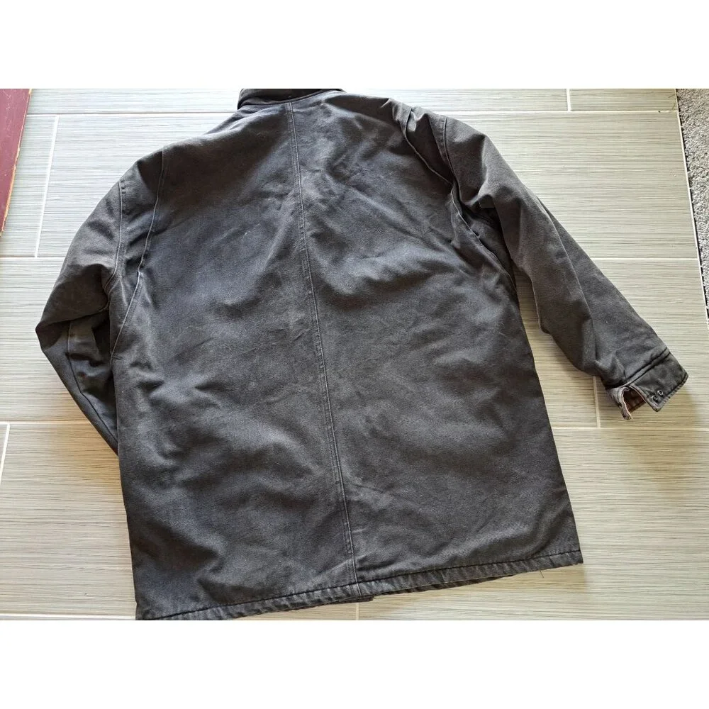 Vintage Berne XLT Barn Coat Chore BercoWear Mens Canvas Jacket Blanket Lined - Picture 9 of 9